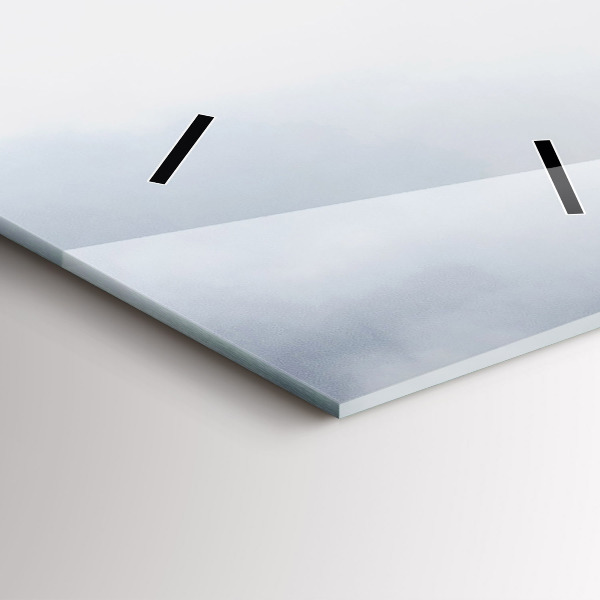 Ceas vertical de perete din sticlă Zgârie-nori din Milano