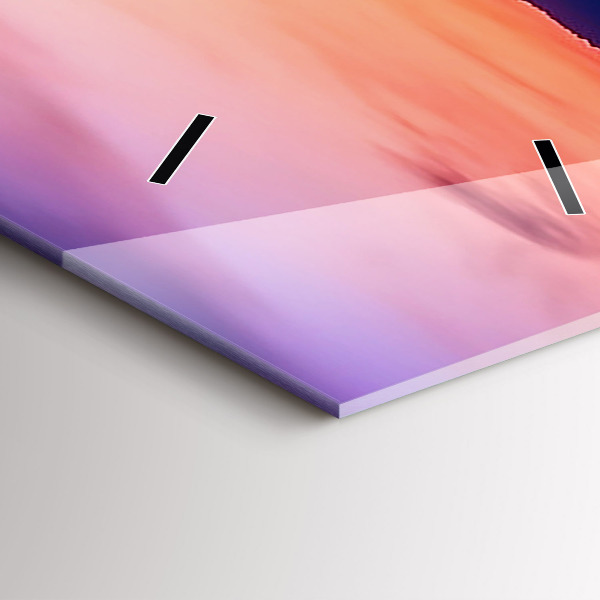 Ceas vertical de perete din sticlă Inscripția amintirilor