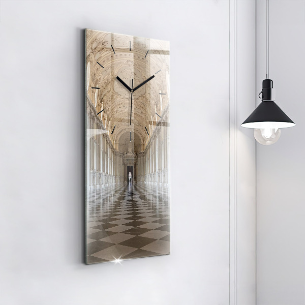 Ceas vertical de perete din sticlă Muzeul La Veneria Reale