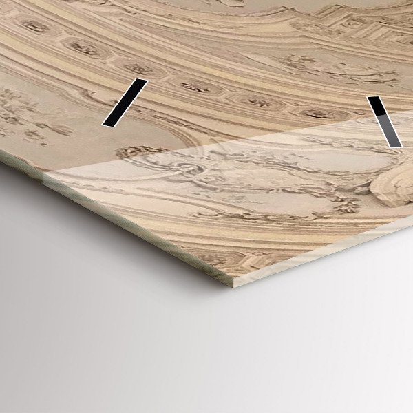 Ceas vertical de perete din sticlă Muzeul La Veneria Reale