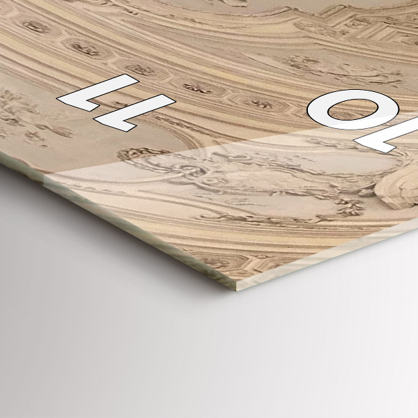 Ceas vertical de perete din sticlă Muzeul La Veneria Reale