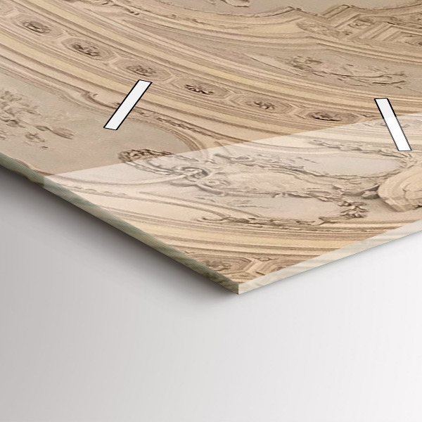 Ceas vertical de perete din sticlă Muzeul La Veneria Reale