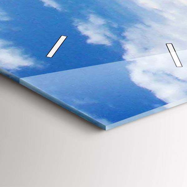 Ceas vertical de perete din sticlă Nava cu apă scufundată