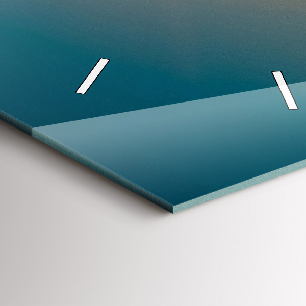 Ceas vertical de perete din sticlă Peisaj de răsărit