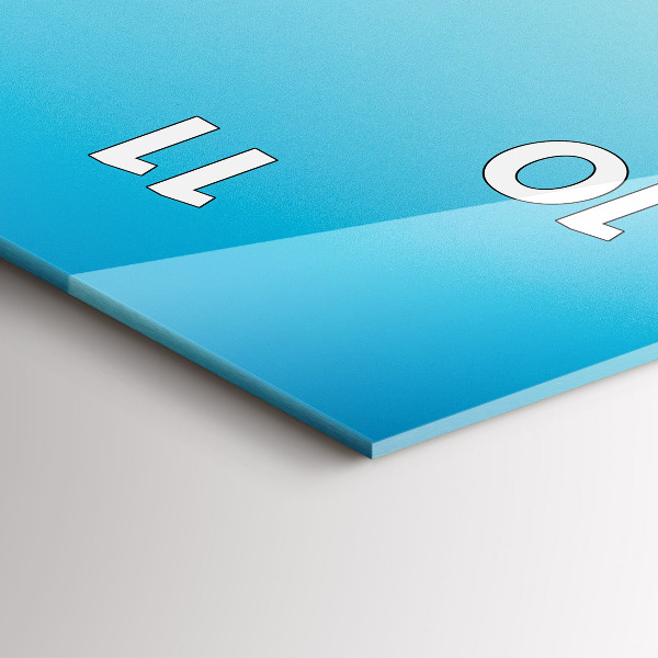 Ceas vertical de perete din sticlă Podul Rialto din Veneția