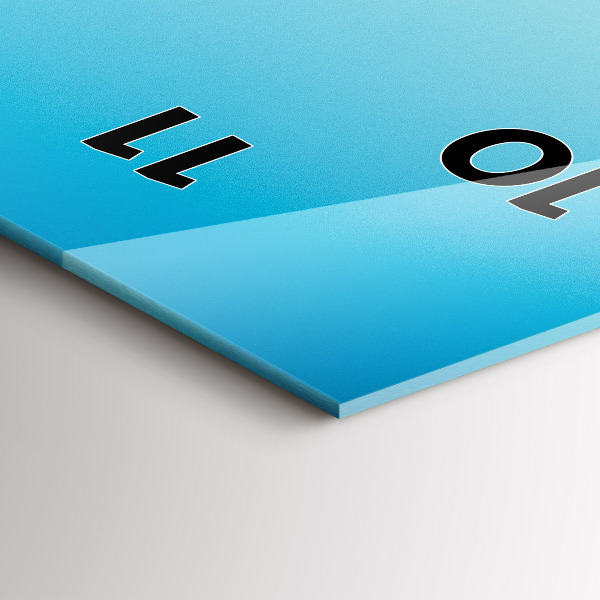 Ceas vertical de perete din sticlă Podul Rialto din Veneția