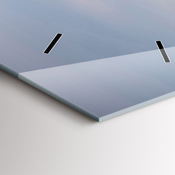 Ceas vertical de perete din sticlă Munte acoperit cu zăpadă