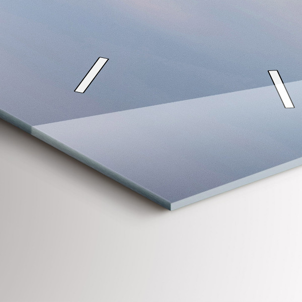 Ceas vertical de perete din sticlă Munte acoperit cu zăpadă