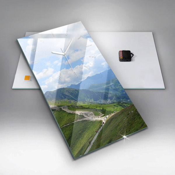 Ceas vertical de perete din sticlă Kasprowy Wierch Zakopane