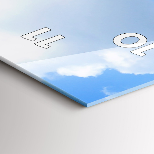 Ceas vertical de perete din sticlă Kasprowy Wierch Zakopane