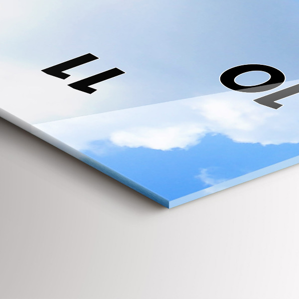 Ceas vertical de perete din sticlă Kasprowy Wierch Zakopane