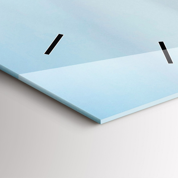 Ceas vertical de perete din sticlă Podul Carol din Praga