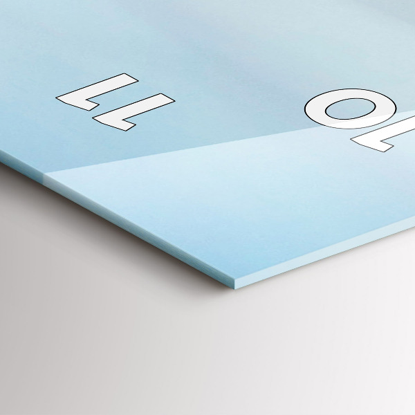 Ceas vertical de perete din sticlă Podul Carol din Praga