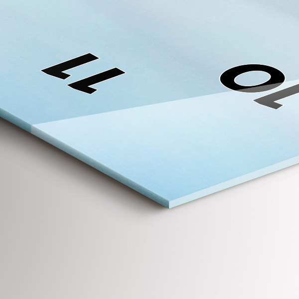 Ceas vertical de perete din sticlă Podul Carol din Praga