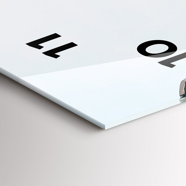 Ceas vertical de perete din sticlă Casa de dans Praga