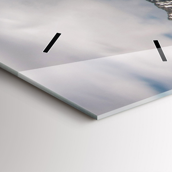 Ceas vertical de perete din sticlă Înaltul Tatra din Slovacia