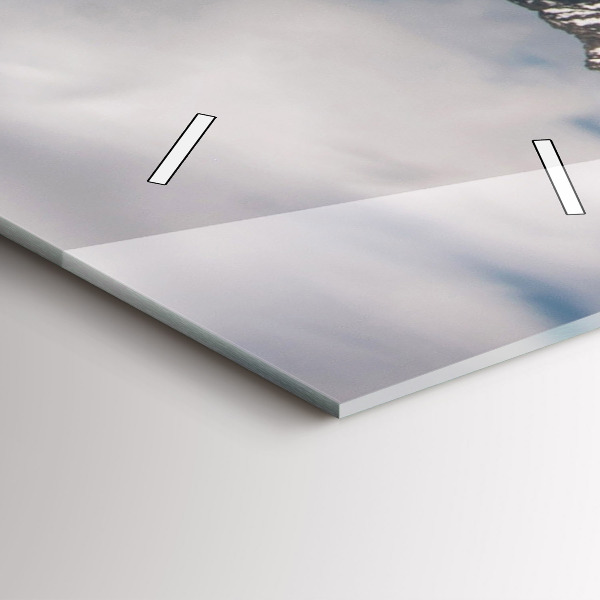 Ceas vertical de perete din sticlă Înaltul Tatra din Slovacia