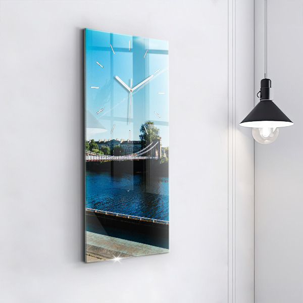 Ceas vertical de perete din sticlă Southportland Scoția