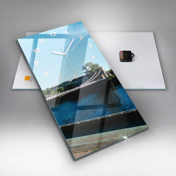 Ceas vertical de perete din sticlă Southportland Scoția