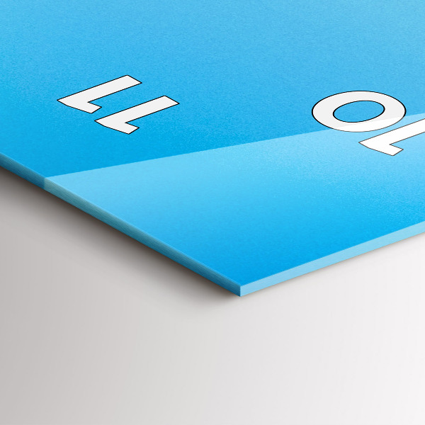 Ceas vertical de perete din sticlă Southportland Scoția