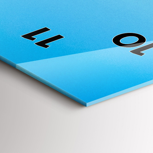 Ceas vertical de perete din sticlă Southportland Scoția