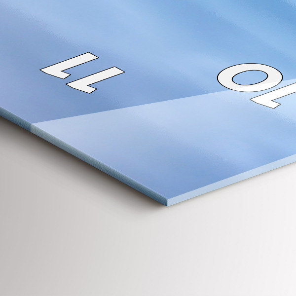 Ceas vertical de perete din sticlă Far