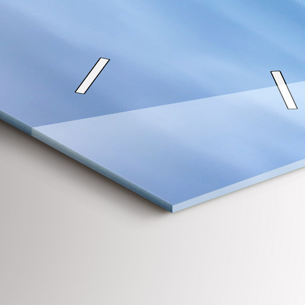 Ceas vertical de perete din sticlă Far