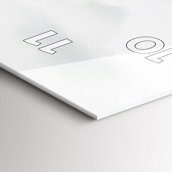 Ceas vertical de perete din sticlă Castelul Eilean Donan, Scoția