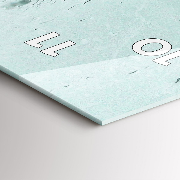 Ceas vertical de perete din sticlă Londra ploioasă