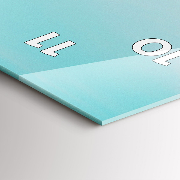 Ceas vertical de perete din sticlă Telefon public