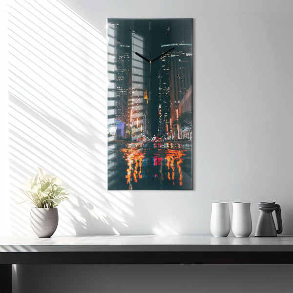 Ceas vertical de perete din sticlă Hotel Hilton din Houston