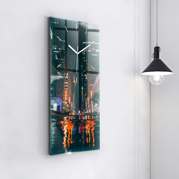 Ceas vertical de perete din sticlă Hotel Hilton din Houston