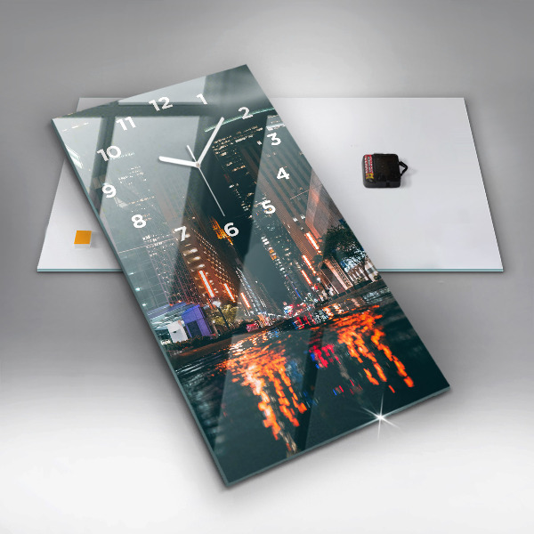 Ceas vertical de perete din sticlă Hotel Hilton din Houston