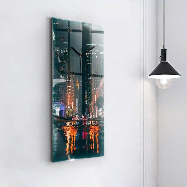 Ceas vertical de perete din sticlă Hotel Hilton din Houston