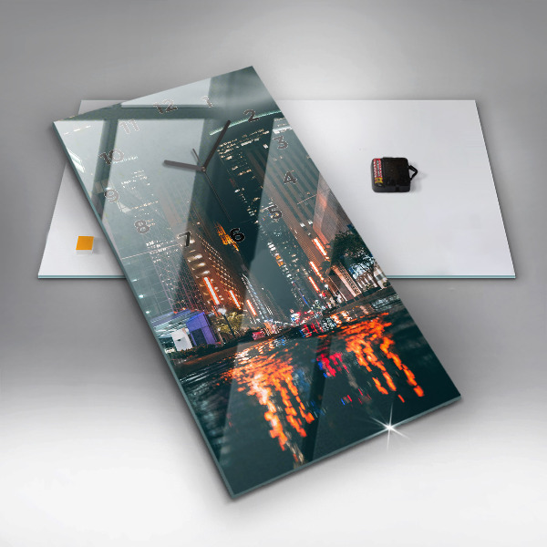 Ceas vertical de perete din sticlă Hotel Hilton din Houston