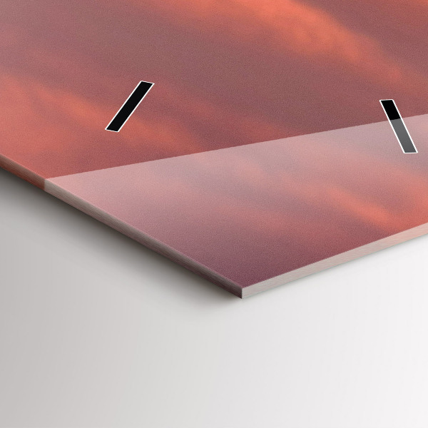 Ceas vertical de perete din sticlă Orizontul orașului Philadelphia