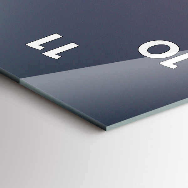 Ceas vertical de perete din sticlă Drumul stâncos al lui Yosemite