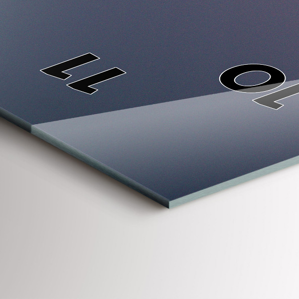 Ceas vertical de perete din sticlă Drumul stâncos al lui Yosemite