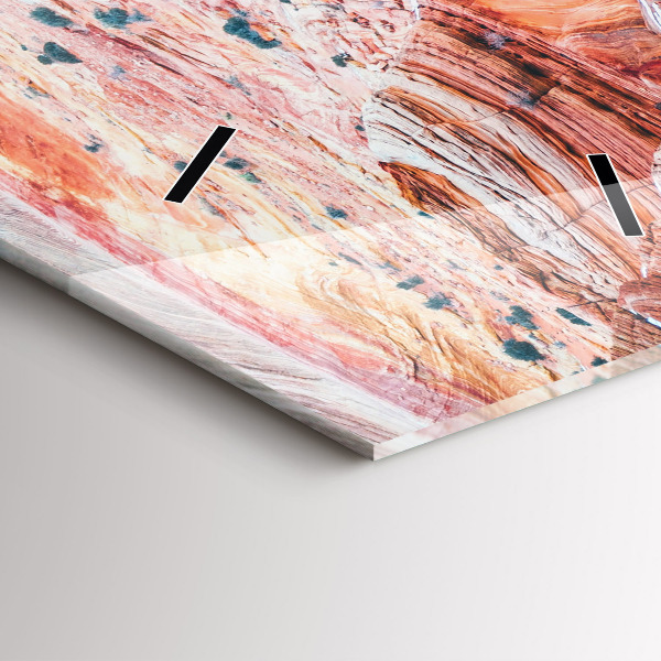 Ceas vertical de perete din sticlă Marele Canion pitoresc