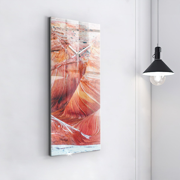 Ceas vertical de perete din sticlă Marele Canion pitoresc