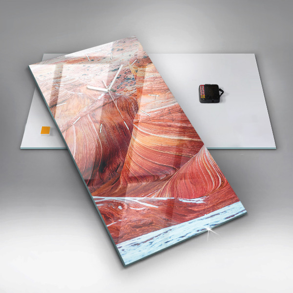 Ceas vertical de perete din sticlă Marele Canion pitoresc