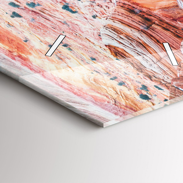 Ceas vertical de perete din sticlă Marele Canion pitoresc