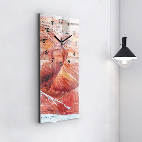 Ceas vertical de perete din sticlă Marele Canion pitoresc