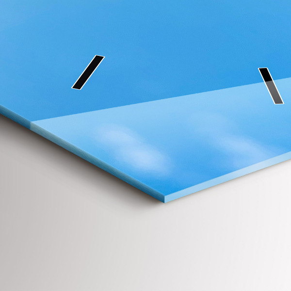 Ceas vertical de perete din sticlă Fotografia cu apă