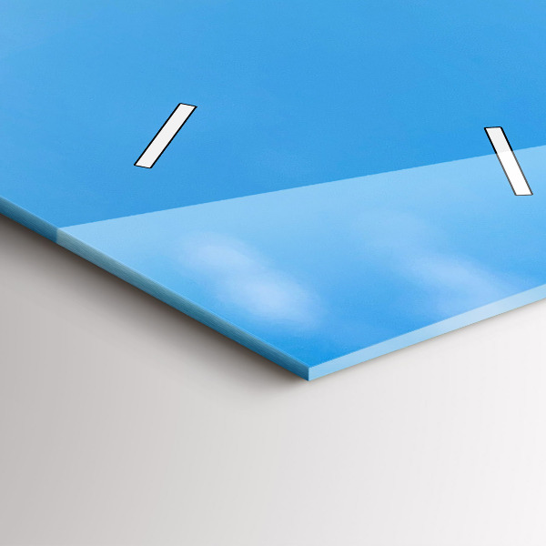 Ceas vertical de perete din sticlă Fotografia cu apă