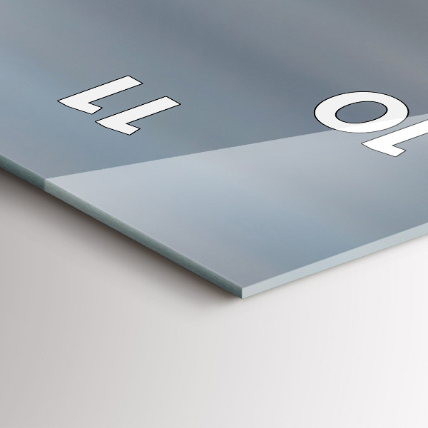 Ceas vertical de perete din sticlă Steagul SUA care arborează