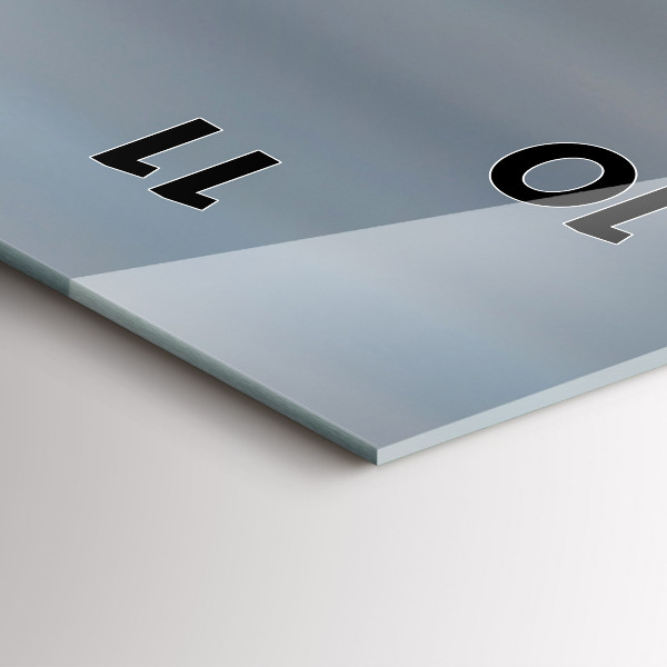 Ceas vertical de perete din sticlă Steagul SUA care arborează