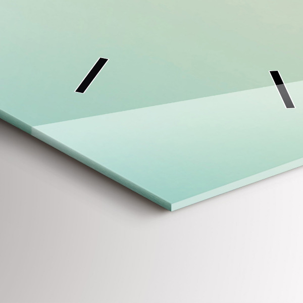 Ceas vertical de perete din sticlă Palmieri în Malibu