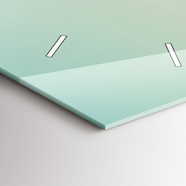 Ceas vertical de perete din sticlă Palmieri în Malibu