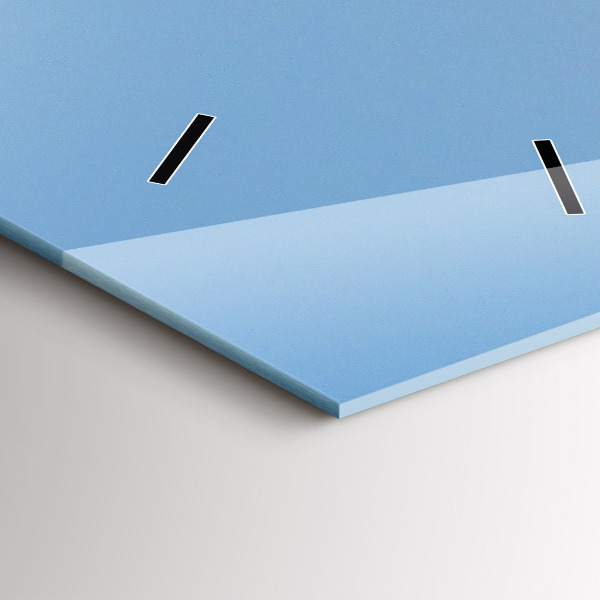 Ceas vertical de perete din sticlă O barcă cu vele pe ocean